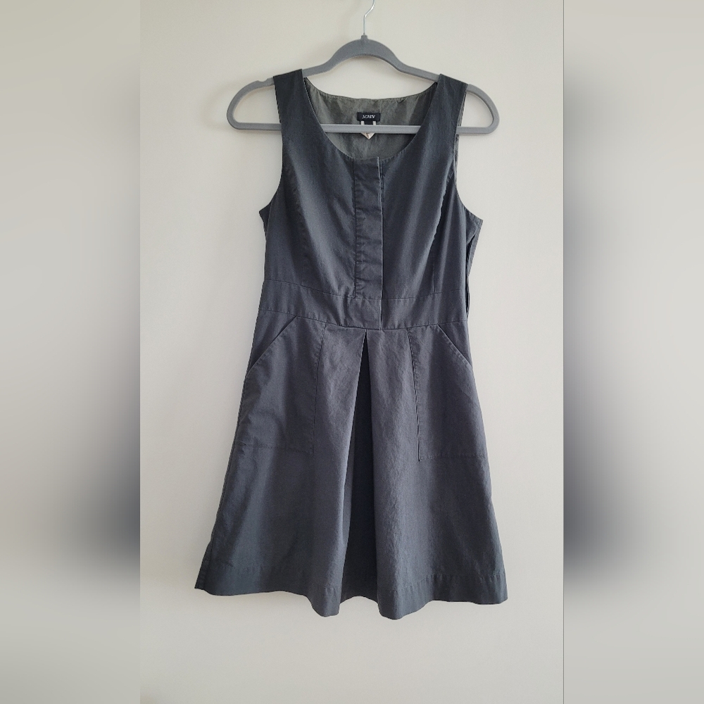 J.Crew  Elegant Charcoal  Sleeveless Dress size-4